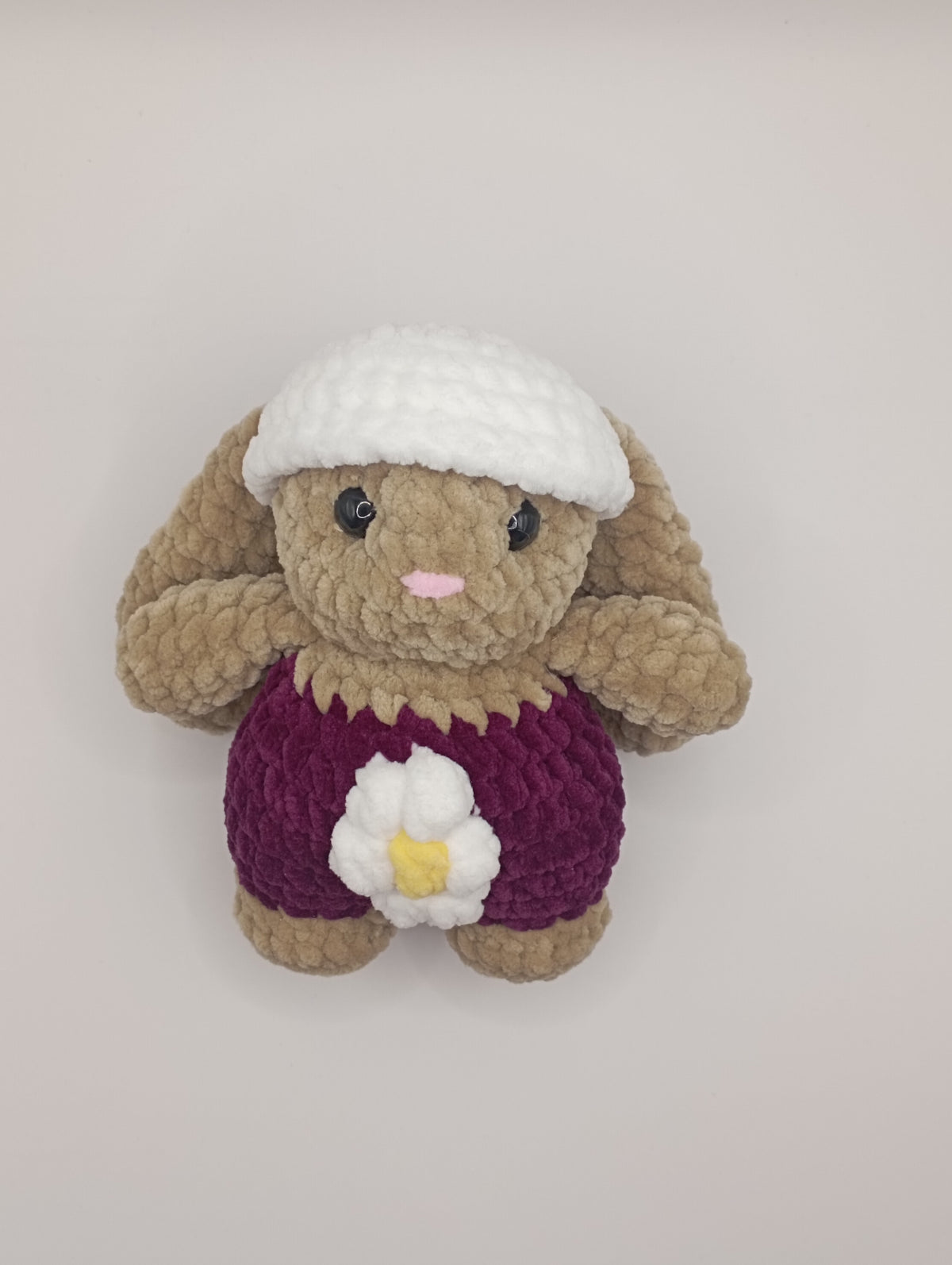 Peluche petit lapin chapeau
